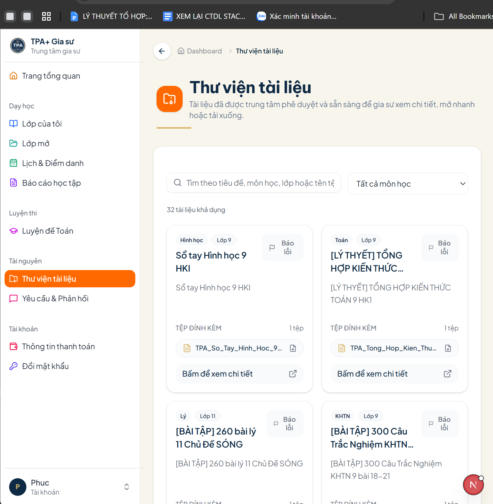Hệ thống học tập toàn diện